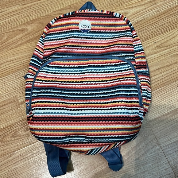 Roxy Always Core Backpack - Rio Red Zigzag Stripe - Picture 1 of 10